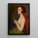 Frau mit Becher - Ludovit Pitthordt — gerahmtes Bild an der Wand