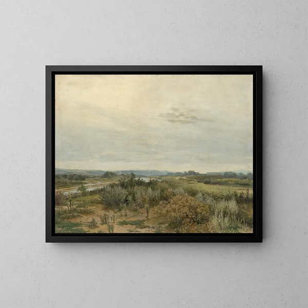 Landschaft des slowakischen Ostens - Ludovit Ordok — gerahmtes Bild an der Wand