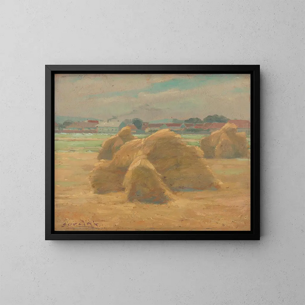 Ernte - Ludovit Ordok — gerahmtes Bild an der Wand