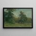 Landschaft bei Mondschein mit der Burg von Slanec - Ludovit Ordok — gerahmtes Bild an der Wand