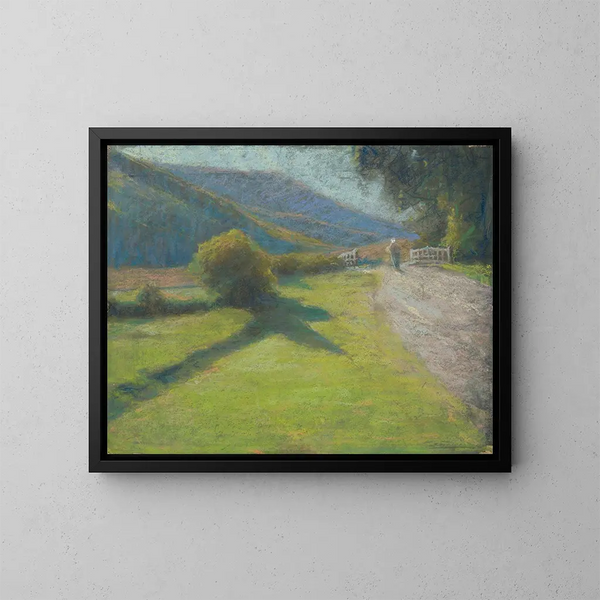 Route am Waldrand - Ludovit Ordok — gerahmtes Bild an der Wand
