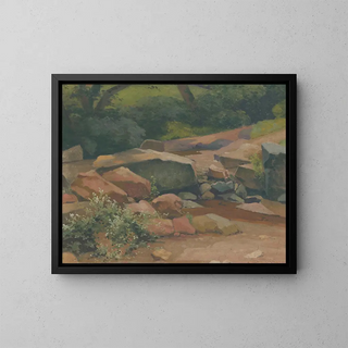 Rochers - Ludovit Ordok — gerahmtes Bild an der Wand
