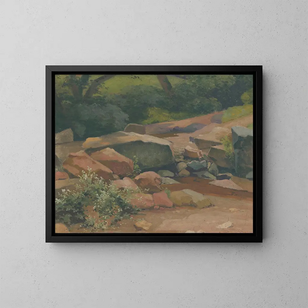 Rochers - Ludovit Ordok — gerahmtes Bild an der Wand