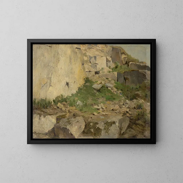 Studie der Felsen - Ludovit Ordok — gerahmtes Bild an der Wand