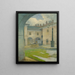 La cour du manoir Renaissance de Strky - Ludovit Ordok — gerahmtes Bild an der Wand