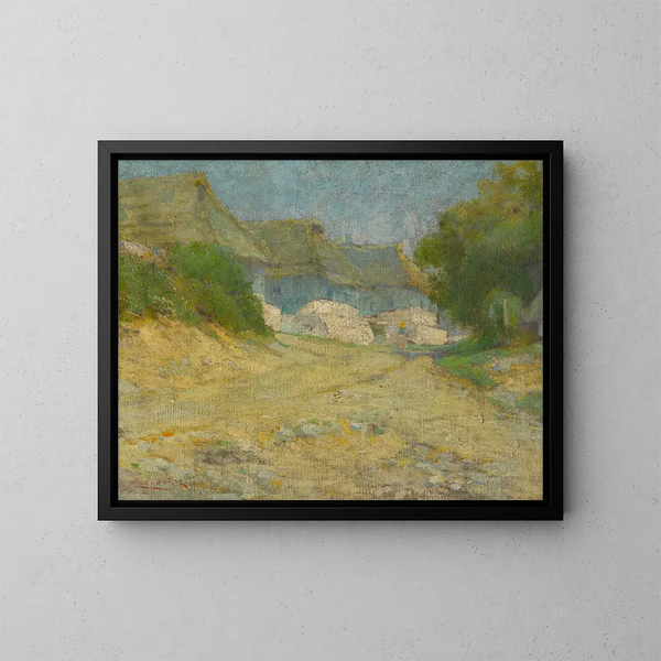 Dorf - Ludovit Ordok — gerahmtes Bild an der Wand