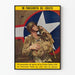 Vintage-Poster eines amerikanischen Militärfallschirmspringers – Wanddekoration