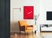 Roter Poster Ein kraftvoller Beschleuniger im Retro-Stil
