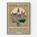 Vintage-Poster Leipzig Architektur und Natur