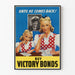 Vintage-Poster Kauf Victory Bonds - Patriotische Wanddekoration