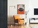 Vintage-Wandposter mit galoppierenden Pferden