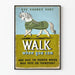 Vintage-Illustrationsposter Pferd Schuh 'Use Shanks' Pony' Wanddekoration