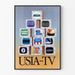 Vintage-USIA-Fernsehpyramide Poster Retro