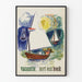 Dekoratives Poster Urlaub mit einem Buch – Nautische Kunst und Lesen