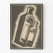 Vintage-Poster Flaschen Verian Buriat - Retro-Wanddekoration
