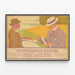 Vintage-Poster Vermessungsbüro Grundert & Hartmann Dresden — gerahmtes Bild an der Wand