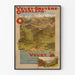 Vintage-Poster Reisekarte Vevey-Gruyère-Oberland
