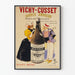 Vintage-Poster Vichy-Cusset Quelle Andreau Wanddekoration