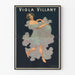 Vintage-Poster Viola Villany - elegante Wanddekoration