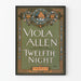 Vintage-Poster Viola Allen in Der Nacht der Könige - Wanddekoration für klassisches Theater