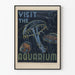 Vintage-Poster Wanddekoration Aquarium Qualle