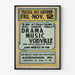 Vintage-Poster Vodville Show - Wanddekoration für Theater und Musik