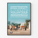 Wanddekoration Poster Freiwilligeneinsätze für humanitäres Engagement