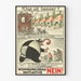 Deutscher Vintage-Poster über Wohnen und Bauinitiative