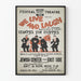 Vintage-Theaterposter We Live and Laugh – Retro-Wanddekoration