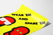 Grafikposter Wear 'Em and Spare 'Em - Vintage-Wanddekoration