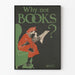 Vintage-Poster Why Not Books - Literarische Wanddekoration