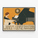 Vintage-Poster Wilhelm Gertz Pianofabrik Hannover – Musikalische Wanddekoration — gerahmtes Bild an der Wand