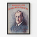 Vintage-Poster von Woodrow Wilson Porträt und Hommage