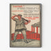Vintage sowjetischer Revolutionsposter mit Arbeiter und Fabrik