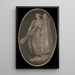Figur eines allegorischen Symbols der Kraft - Atelier von Giovanni Battista Tiepolo — gerahmtes Bild an der Wand
