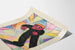 Künstlerischer Poster Wut von K. Wiener im farbenfrohen expressionistischen Stil