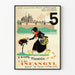 Bildungs-Poster im Vintage-Stil – Zahlen lernen mit Florentin