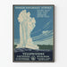 Vintage-Poster des Yellowstone-Nationalparks Ranger- und Naturkundedienst