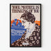 Vintage-Poster Your Mother Is Thinking of You - Nostalgische Wanddekoration