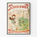 Vintage-Poster Zakopane Adasiowka Lage der Apartments