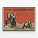 Vintage-Poster The Thundering Herd von Zane Grey — gerahmtes Bild an der Wand