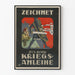 Vintage-Stil-Poster mit Ritter und Soldaten – Wanddekoration