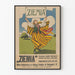 Vintage-Poster Ziemia folkloristische Wanddekoration