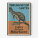 Vintage-Poster Känguru Zoo mit Militärkonzert