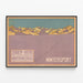 Vintage-Poster Zuger-Berg Wintersport und Straßenbahn — gerahmtes Bild an der Wand