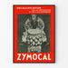 Vintage-Poster Zymocal - Rote und schwarze Wanddekoration