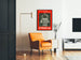 Vintage-Poster Zymocal - Rote und schwarze Wanddekoration